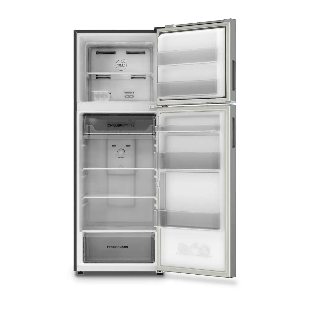 Haier No Frost Refrigerator Inverter 357 Liter Silver HRF-380TMSM. Haier No Frost Refrigerator Inverter 357 Liter Silver HRF-380TMSM.